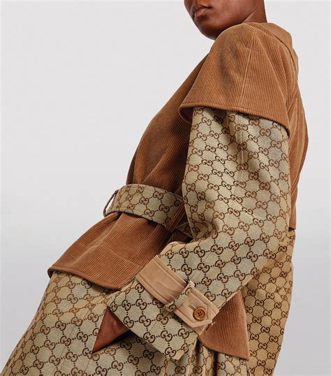 gucci trench coat womens|Gucci bomber jacket women.